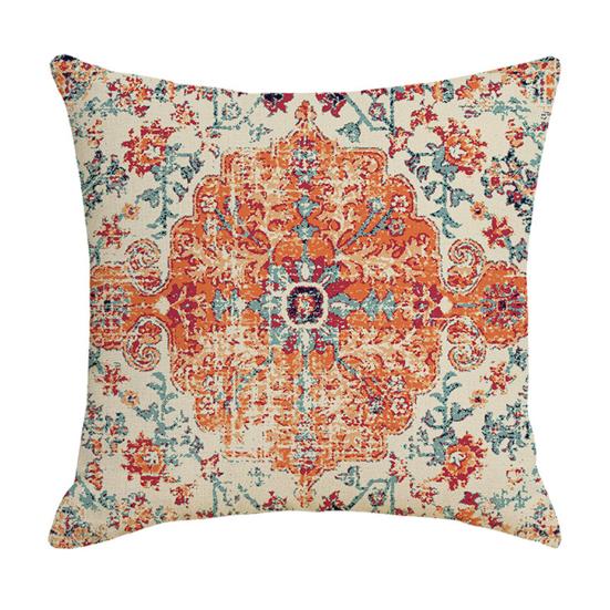 Boho Throw Pillow Covers, 18 x 18 Inch Bohemia Ethnic Style Cushion Case, Decorative Pillowcase for Sofa Couch