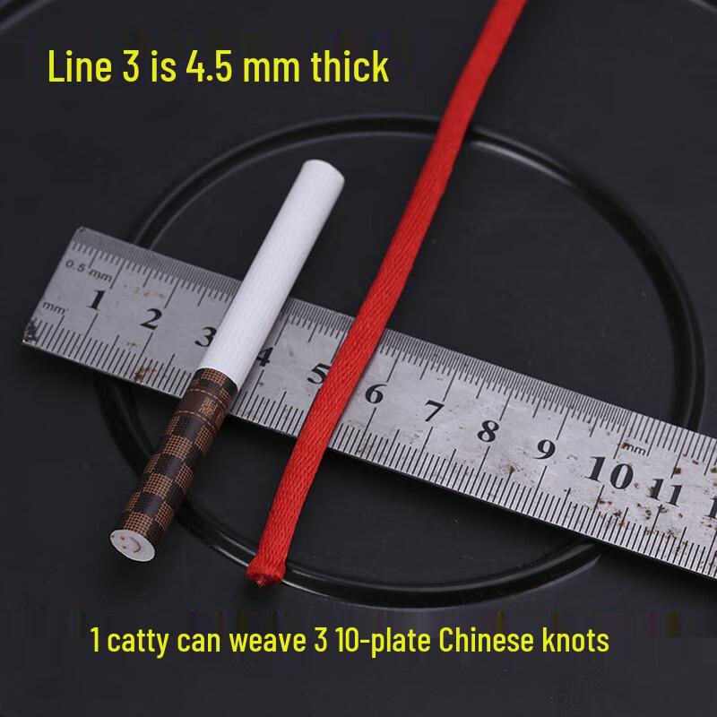Red Chinese Knotting & Braiding Cord