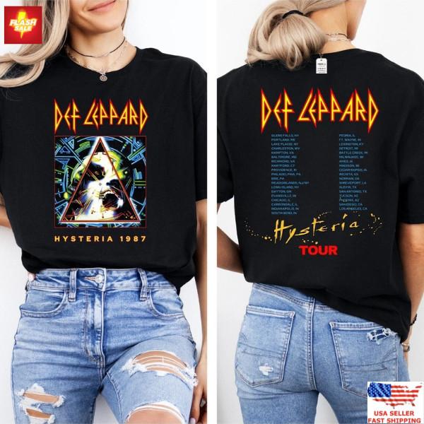 Nové oblečení Def Leppard Journey Tour 2024 Tričko Letní Stadion Rockové Tričko Unisex Tričko