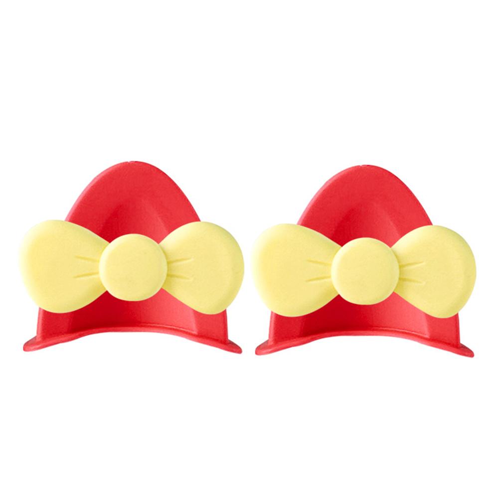 2Pcs Cute Motorcycle Helmet Bear‘s ’Ears with Bow Motocross Electric Bike Helmet and Car Steering Wheel Decroation Accessories Driving Styling