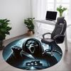 1pc Scream Carpet, Round Non-Slip Durable Large Size Office Carpet, Suitable for Office, Beautiful Decoration