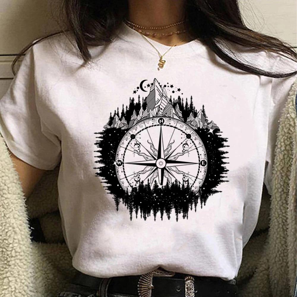 Acotar T Shirt Women Graphic Y2K T-shirts Female Manga Comic 2000s Clothing