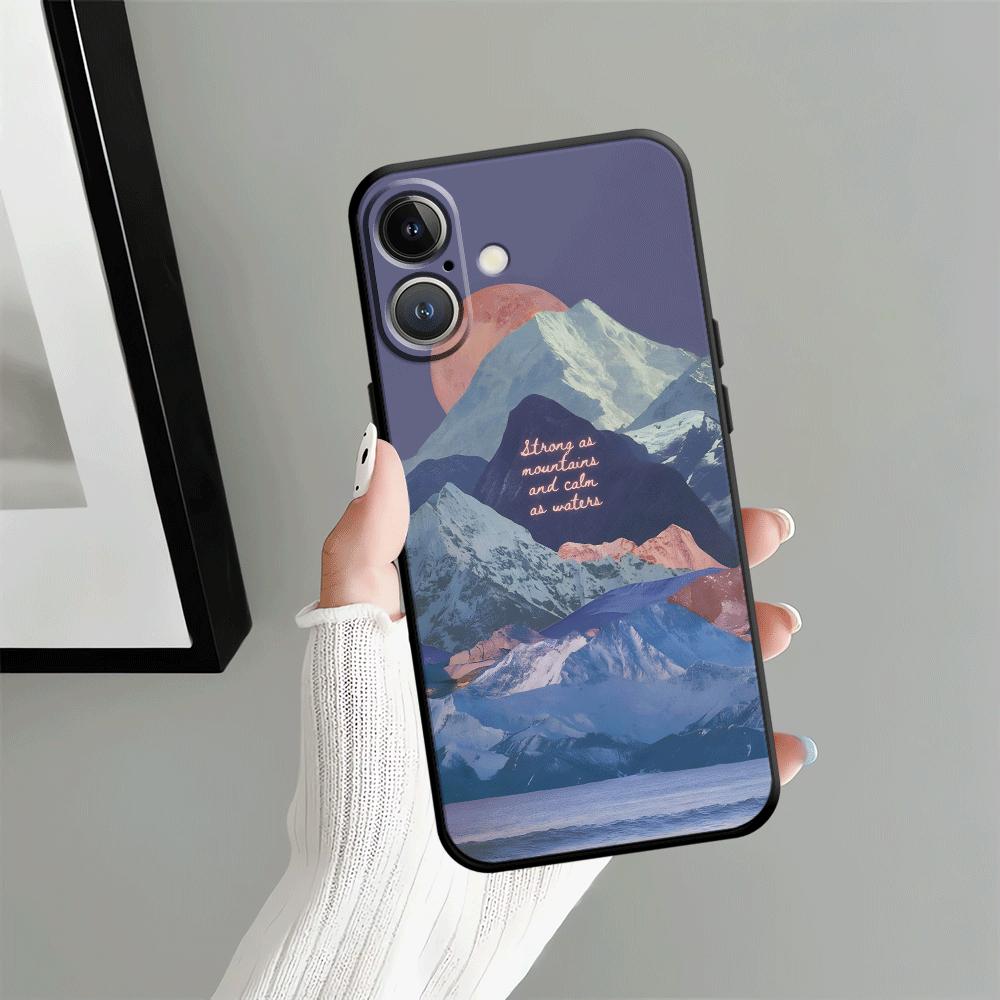 Creative Mountain Peak Art Funda Phone Cover Case for Apple iPhone 17 Pro Max 12 13 Air 11 15 Pro 7 8 XR XS MAX 16 14