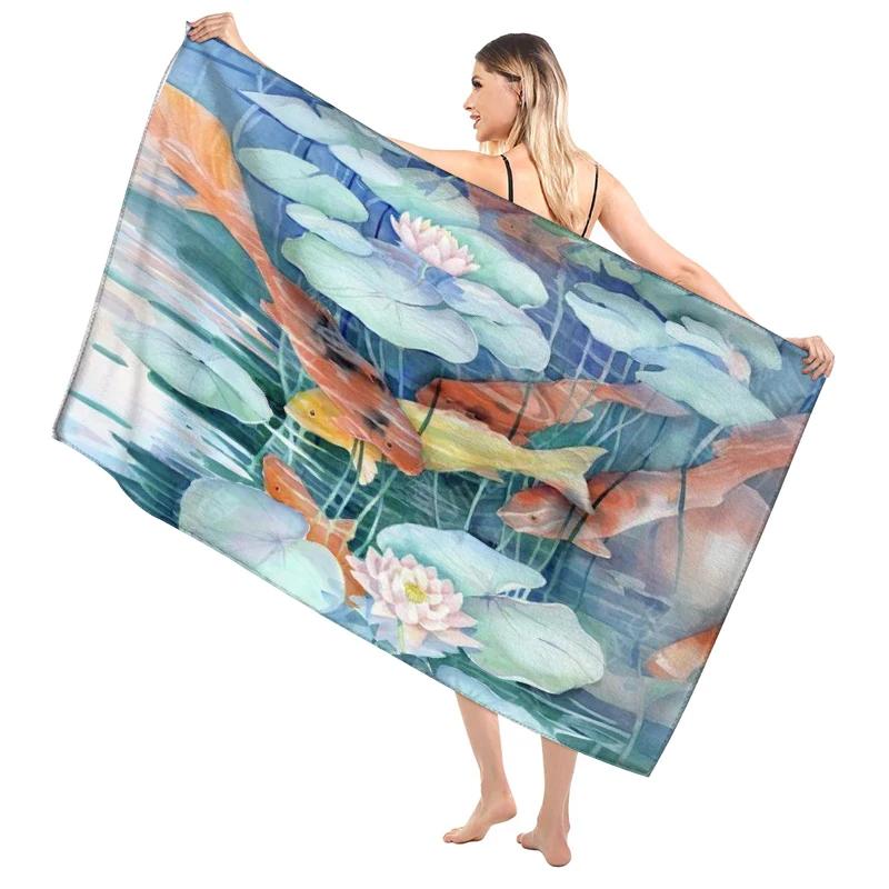 Hawaiian Style Bathroom Adult Soft Bath Towel Sauna Large Beach Towel Modern Fitness Towel Hotel Women'S Shower Quick Drying