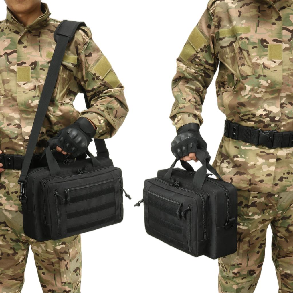 Outdoor multi-functional large-capacity gun bag, outdoor waterproof military enthusiast diagonal compartment bag