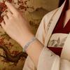 Traditional Chinese Bracelets Classic Open Hand Bracelet Elegant Flower Bangle  Party