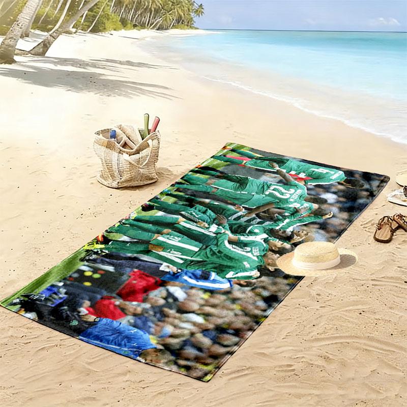 Panathinaikos FC Print Strandtuch, Großes Weiches Schnelltrocknendes Handtuch für Strand Camping Schwimmen