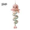 Handmade Keychains for Beginners Ocean Animal Spiral Crochet Kit, DIY Coastal Hanging Ornament Beginner Craft Style Decor Items Kit with Yarn