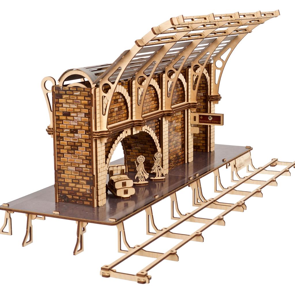Ugears Harry Potter Platform 9 Wooden Puzzle No Glue Tools Required Adults 70230 3/4