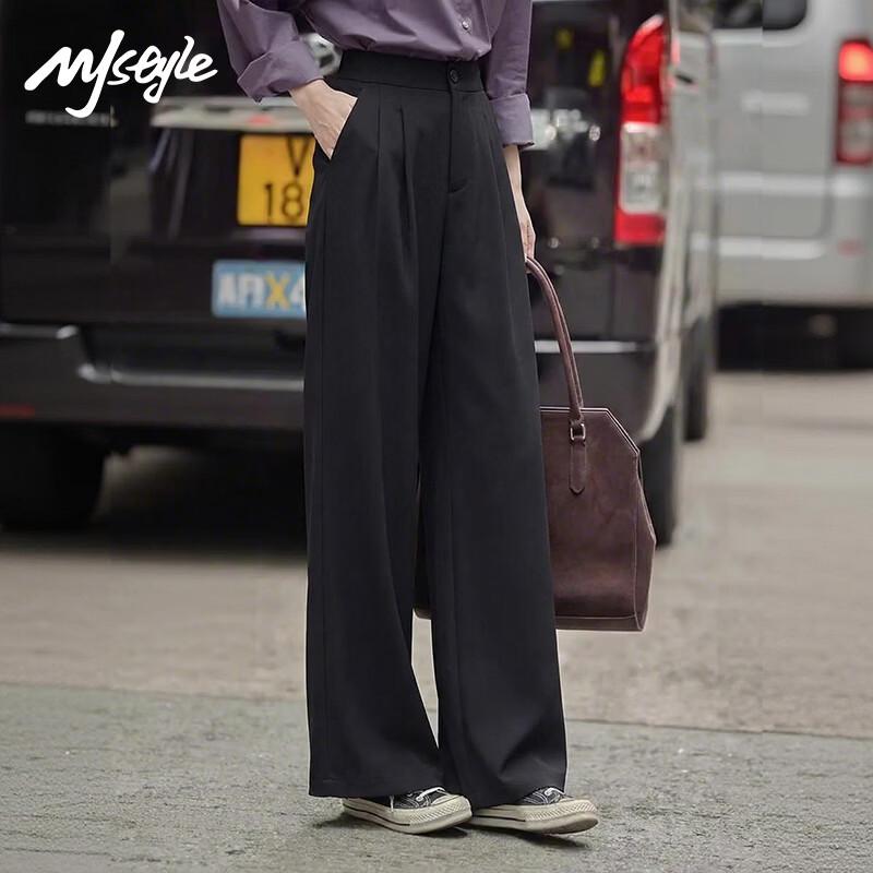 MJ Style Women s High-Waist Wide-Leg Pants L