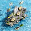 Children's Aircraft Carrier Toys Set with Military Action Figures, Aircraft Toys, Military Tanks, Helicopters and Fighter Jets