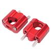 Pair 22mm 28mm 1 8in 7 8in Motorcycle Handlebar Mount Clamps Riser Adapter CNC Aluminum Alloy
