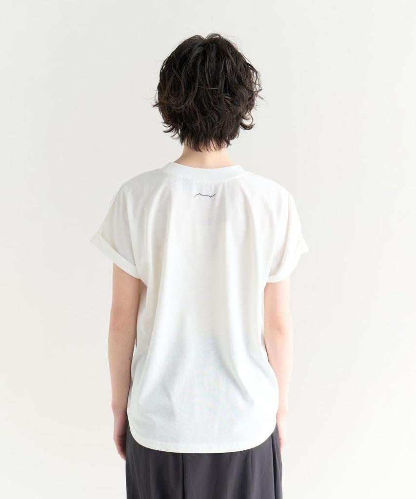 DRY MIX TAGLINE TEE W [NANGA] S/S (JP, Alphabet, M, WHT)