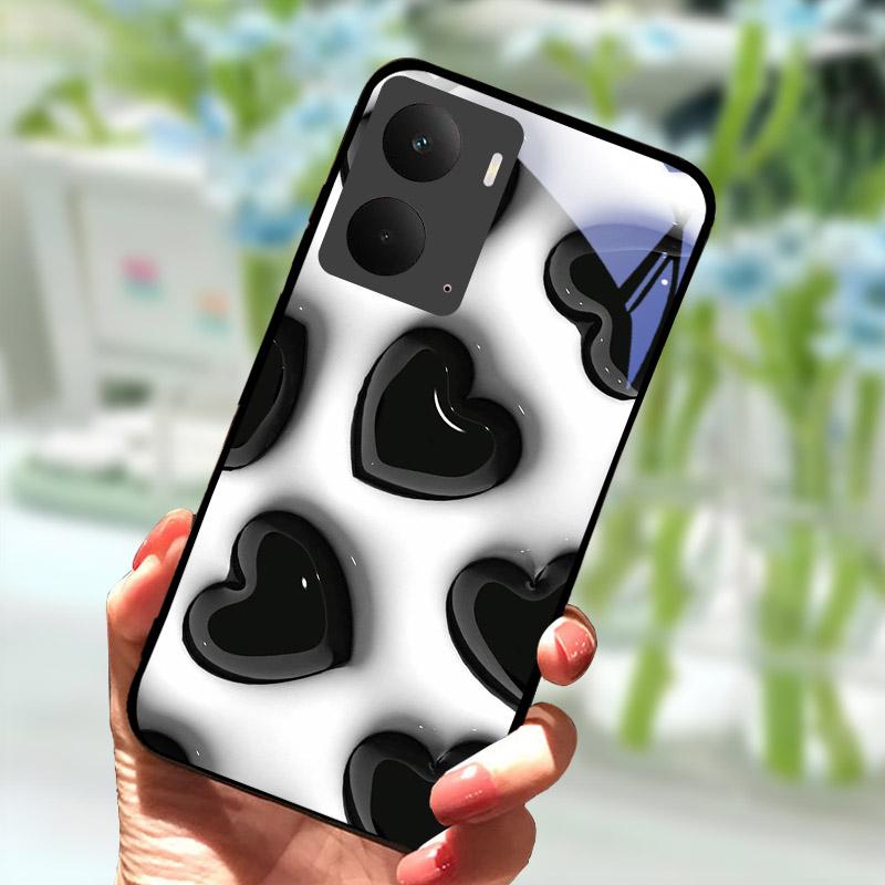 Para Realme P3 5G Capa Traseira de Vidro Temperado Para Realme P3 5G Capa Traseira à Prova de Choque RealmeP3 P 3 Concha Protetora de PC Rígido