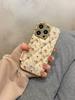 Fashion Flowers Soft Silicone Leather Case For iPhone 16 17 Pro Max 15 14 13 12 11 Shockproof Phone Cover