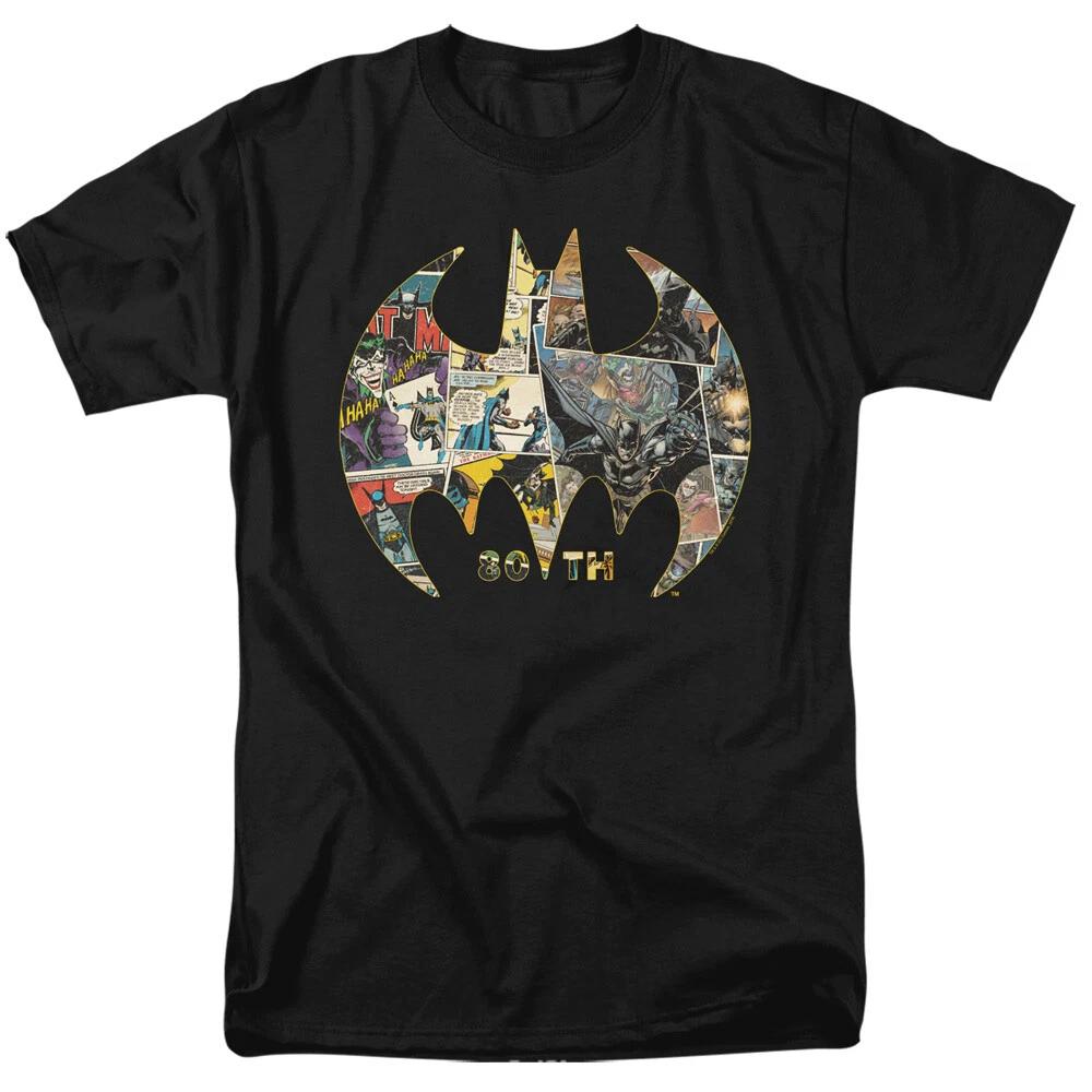 Batman  80th Shield  T-Shirt - Regular or Sleeveless - to 6X L