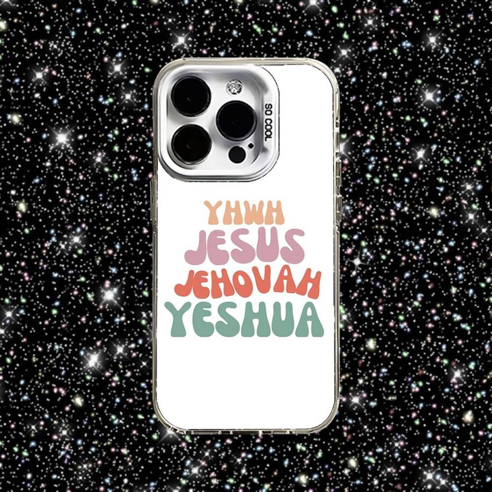 Bible Verse Jesus Christian Phone Case For iPhone 16,15,14,13,12,11,Pro,XS,Max,Plus,Mini,SE White Candy Matte Shockproof Cover