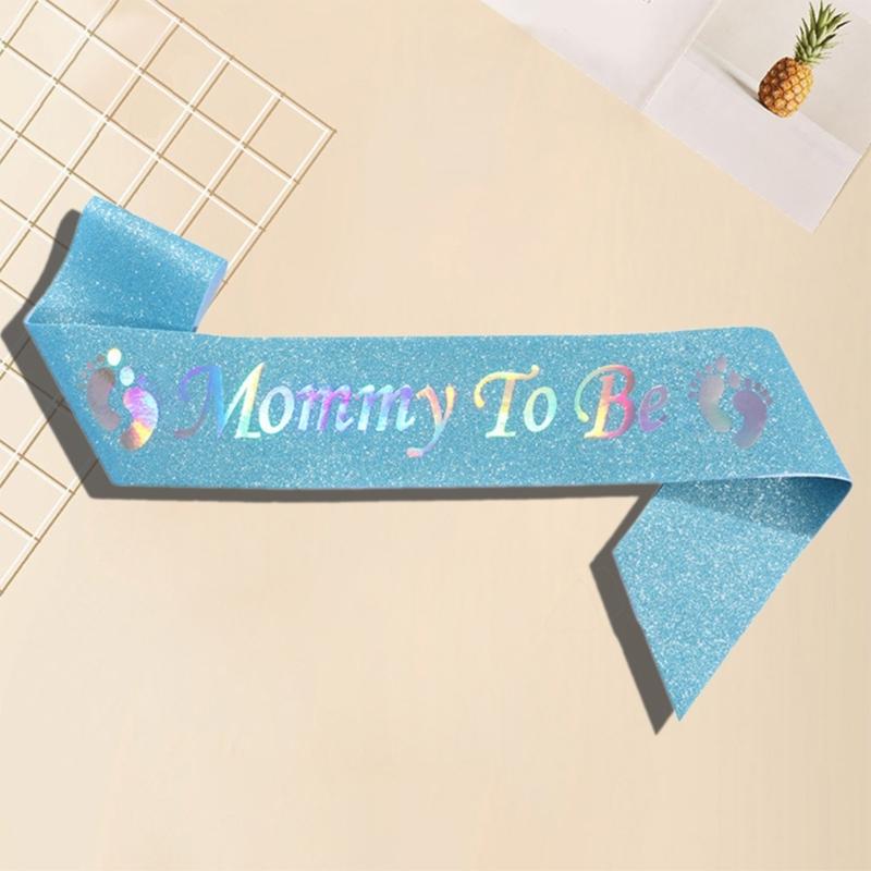 Baby Shower Sash Mommys to Be Sash Adjustable 3Color for Gender Reveal,Welcome Baby,Baby Sprinkle Ideals Mom and Dad Gift