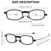 1pc High-definition Reading Glasses Unisex Ultralight Resin Presbyopic Eyeglasses Portable Foldable Vision Care Readers Eyewear
