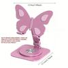 1Pc Stylish 360 ° Adjustable Butterfly Phone Holder - Rugged Foldable Holder - Suitable for Phones and Tablets
