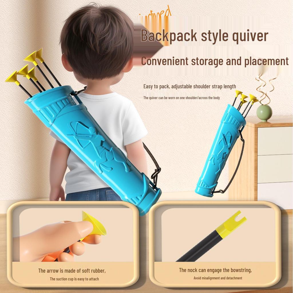 Kids' Cross-Border Archery Set: Bow, Arrows & Target for Outdoor Play