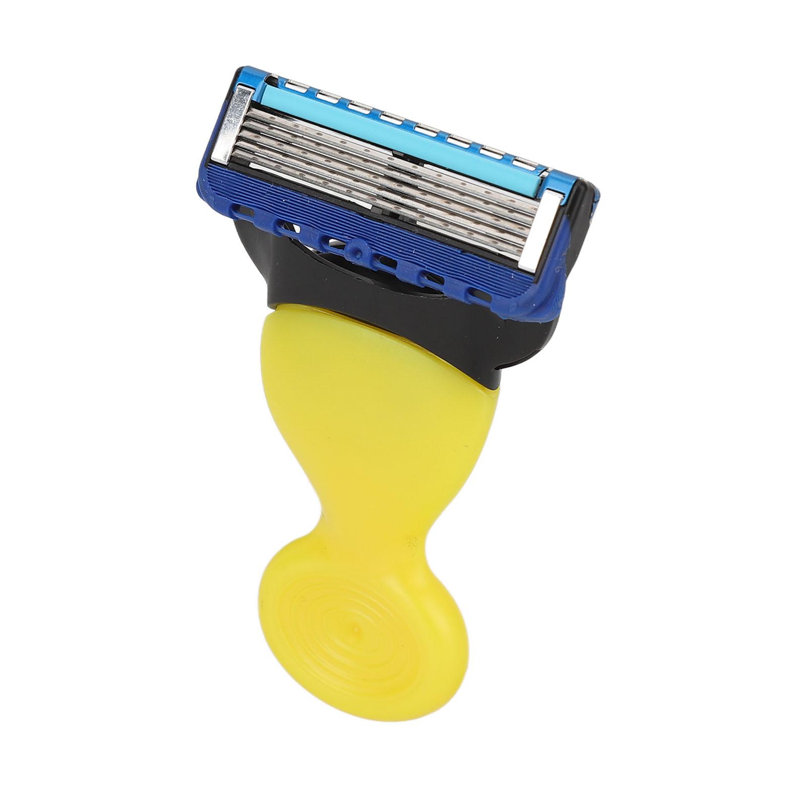 

Бритва ручная с вращающейся головкой, съемная кнопочная бритва, безопасная, моющаяся, инструмент для удаления волос, желтый жёлтый