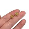 Classic and Exquisite Small Snowflake Earings Stud Glossy Shining Six Pointed Star Earrings for Women Party Jewelry Gifts