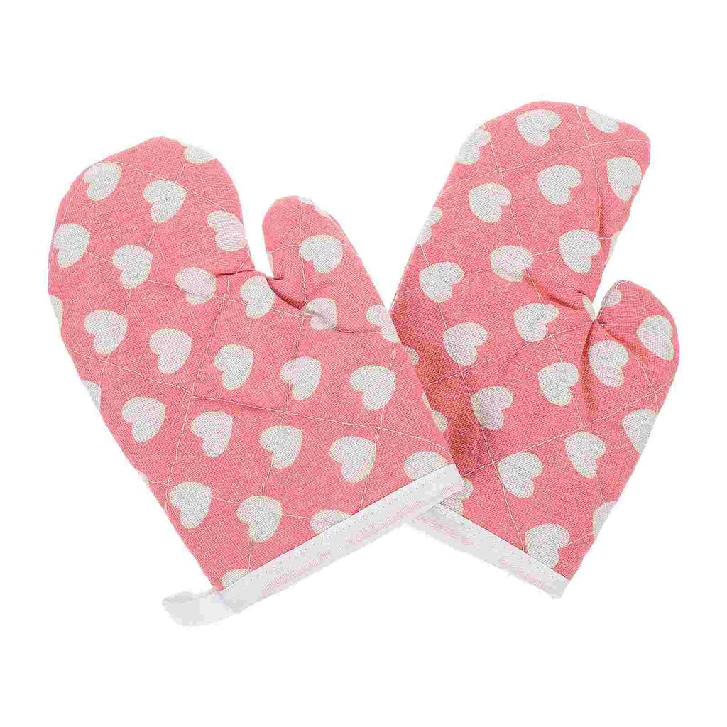 2 Stk. Topflappen Kleinkindhandschuhe Hitzebeständig Anti-Heiß Klein Spielen Baumwolle Kind