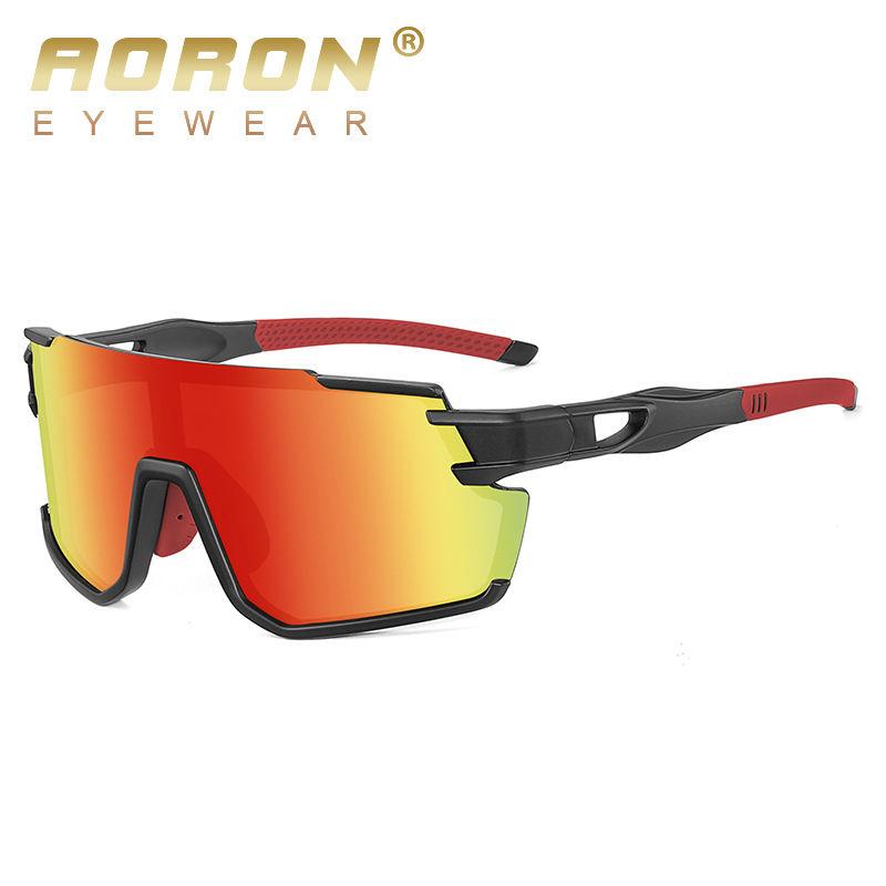 AORON Fashion Cycling Polarized Sunglasses Big Frame Windproof Skiing Glasses for Men Women Anti Glare Sport Fishing Goggles