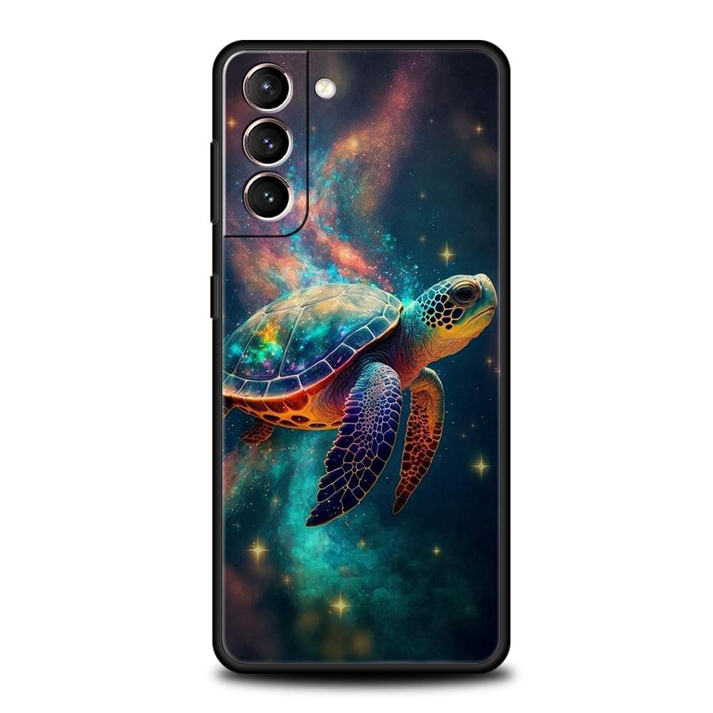 Cute Little Turtle Case for Samsung Galaxy S24 S23 S22 S20 S21 FE Ultra S24 S23 S10 S10E S9 S8 Plus 5G Silicone Phone Cover Capa