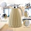 1.5L Stainless Steel Rattan Thermos Tea Carafe Coffee Thermal Carafe High-capacity Vintage Thermo Jug Hot Water Bottle Termo Pot