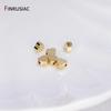 Trendy Gold Plated Brass Heart Beads Spacer Beads For DIY Handmade Bracelet Necklace Making Accessories Wholesale