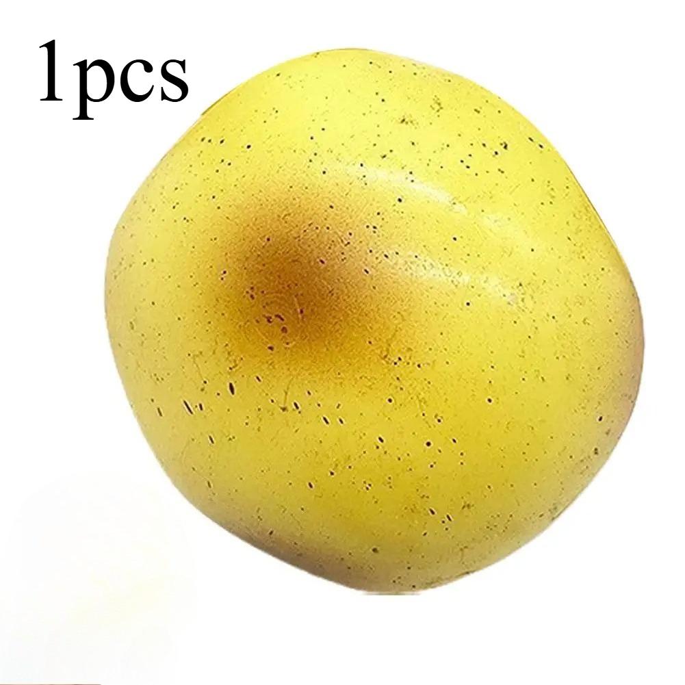 Aardappel Pudding Squishy Stressbal Realistisch Langzaam Rijzend Fidget Speelgoed Zacht Rekbaar Knijpspeelgoed voor Angstverlichting/ADHD/Volwassenen S