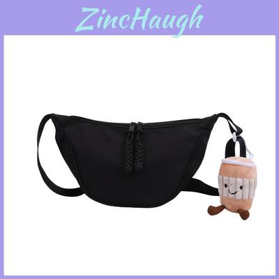 Nylon Duffle Bag For Women Lightweight Casual Singlecompartment With Zipper For Daily Use