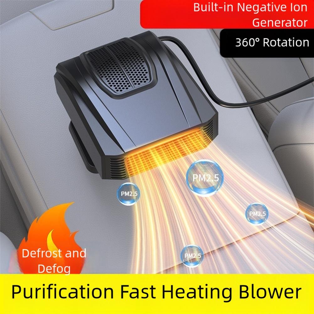 Car Heater Defroster Demister 12V 24V Fast Heating Air Purifier Auto Windshield Defroster Defogger Car Anti-Fog Heater