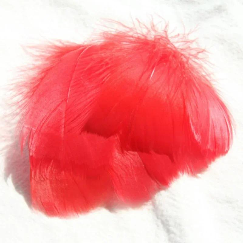 

100 шт. гусиные перья для поделок 4-8 см лебединые шлейфы Свадебная вечеринка аксессуары для рукоделия украшения перья ловца снов красный