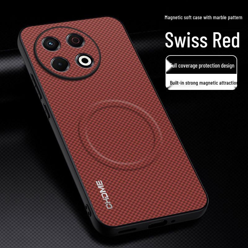 Tecno Spark30 5G Protective Case, Full Coverage, Anti-Drop, Luxury Magnetic Buckle, Textured Design