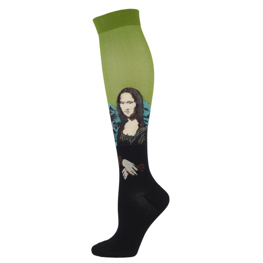 Sports Pressure Socks, Famous Painting Mona Lisa Socks, Compression Socks, Outdoor Elastic Socks