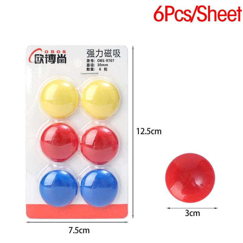 Magnetic Bead Round Refrigerator Fridge Whiteboard Magnets Buttons for Office School Home Room DIY Decoration Magnetic Studs