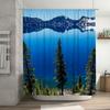 Luxurious Ocean View Shower Curtain High-Quality Waterproof Fabric for Bathroom Decor Perfect Addition to any Modern Home Interi