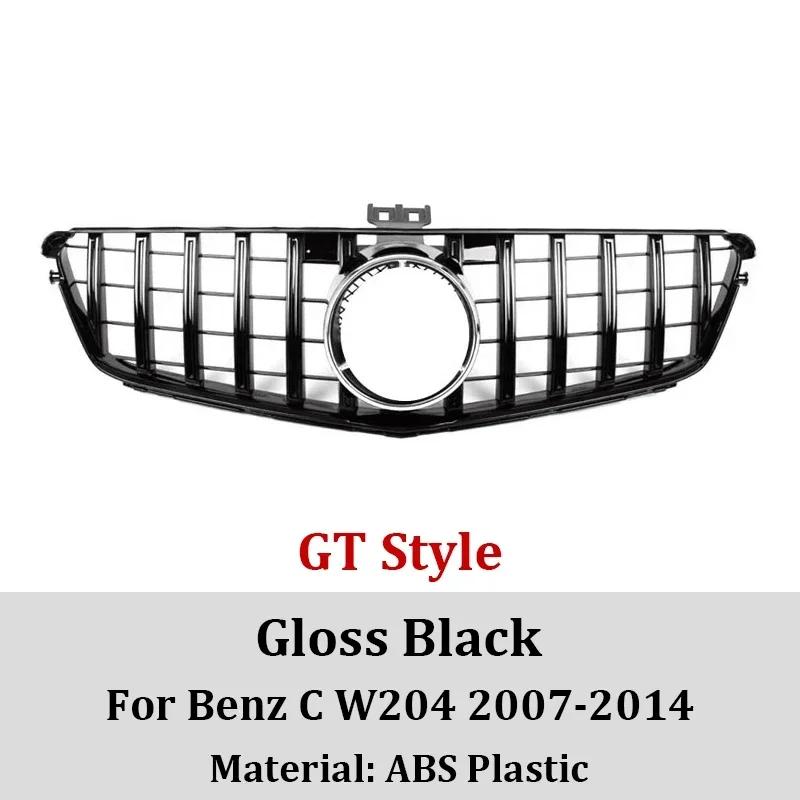 

For Mercedes Benz C Class W204 C180 C200 C300 C350 2007-2014 Front Grille Centre Bumper Racing Grill Auto Accessories