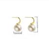Korean White Pearl Stud Earrings for Women - Fashionable, Simple, Elegant Dangle Design, Perfect Best Friend Accessory