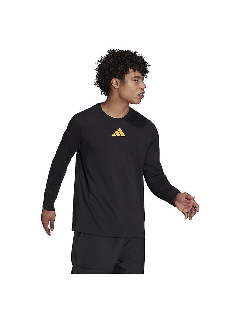 Adidas JES37 Long Sleeve Graphic Black Size S Men's T-Shirt, (GU3635),