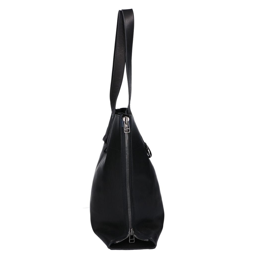 discord Yohji Yamamoto [Excellent Condition] DA-I81-796 Zipper Tote Side Zip Leather Tote Bag blackUsed