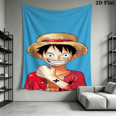 Luffy D Wall Tapestry Aesthetic Wall Hanging Printed Fabric Blanket Decorative Tapestries For Bedroom Living Room Home Decor