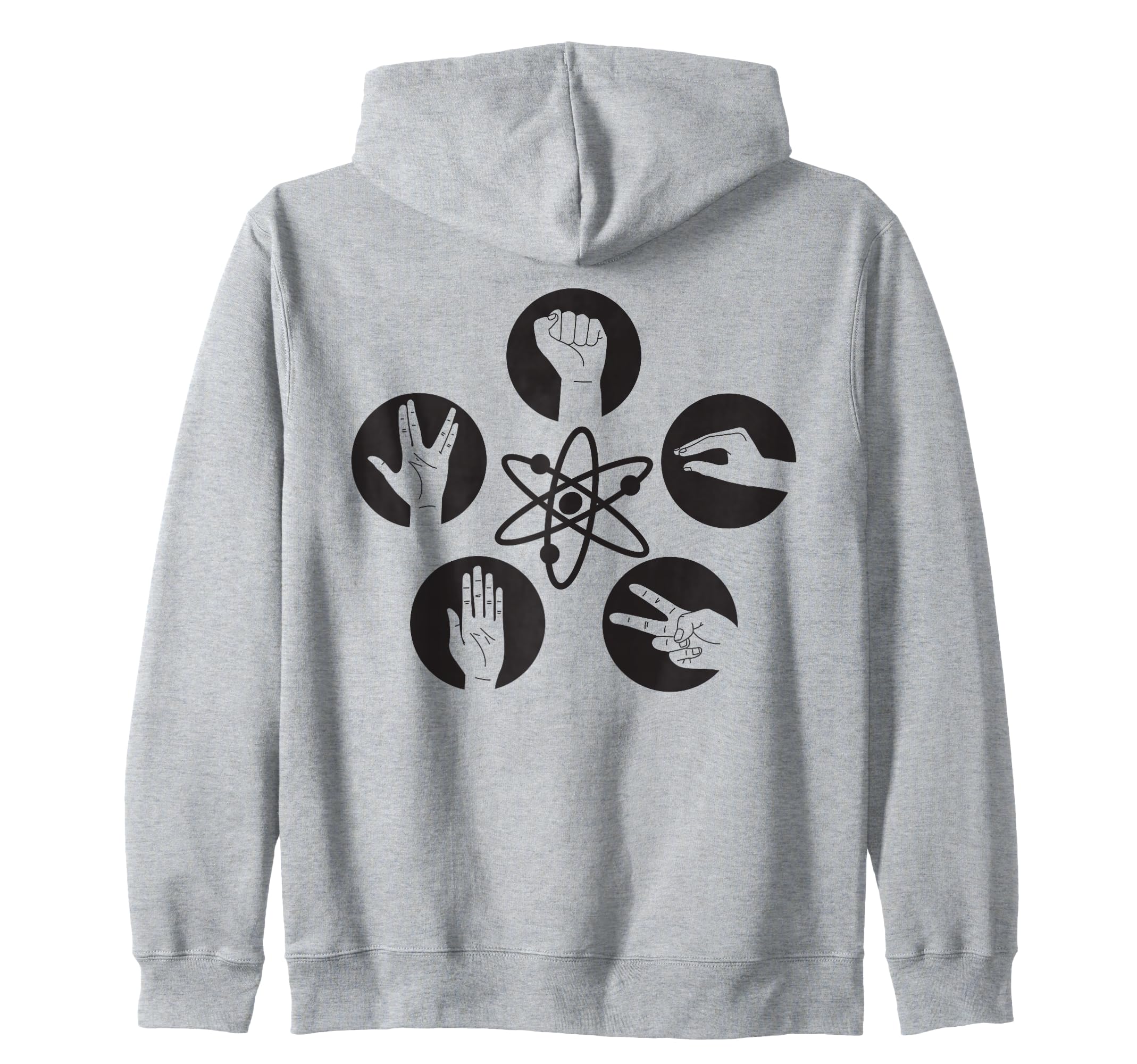 Big Bang Theory Logo Rock Lizard Spock Zip Hoodie