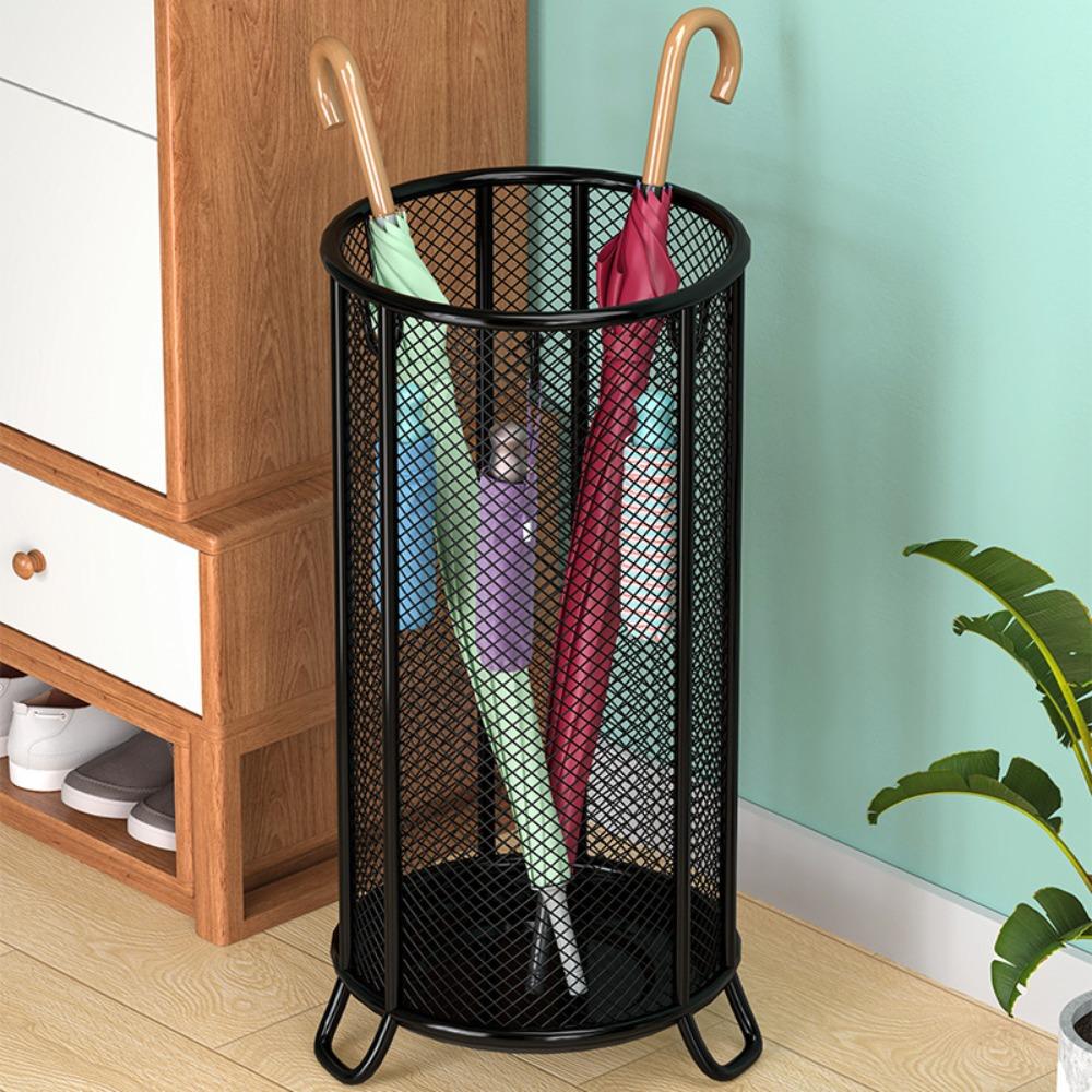

Metal Umbrella Barrel Stand Type Storage Rack New Umbrella Holder Home Entrance Small 50*20cm