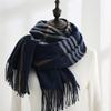 New scarf autumn and winter warm shawl scarf female sweet imitation cashmere scarf medium and long plaid scarf