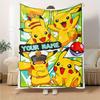 Pikachu Adventure Blanket Personalized Name Soft Warm And Versatile For Sofa Bed Office And Travel Machine Washable Comfortable In All Seasons Best