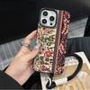 Vintage Persian Rug Pattern Protective Case For iPhone  15 14 17 Air 16 13 12 11 Pro Max Plus Litchi Texture Soft Cover Lanyard